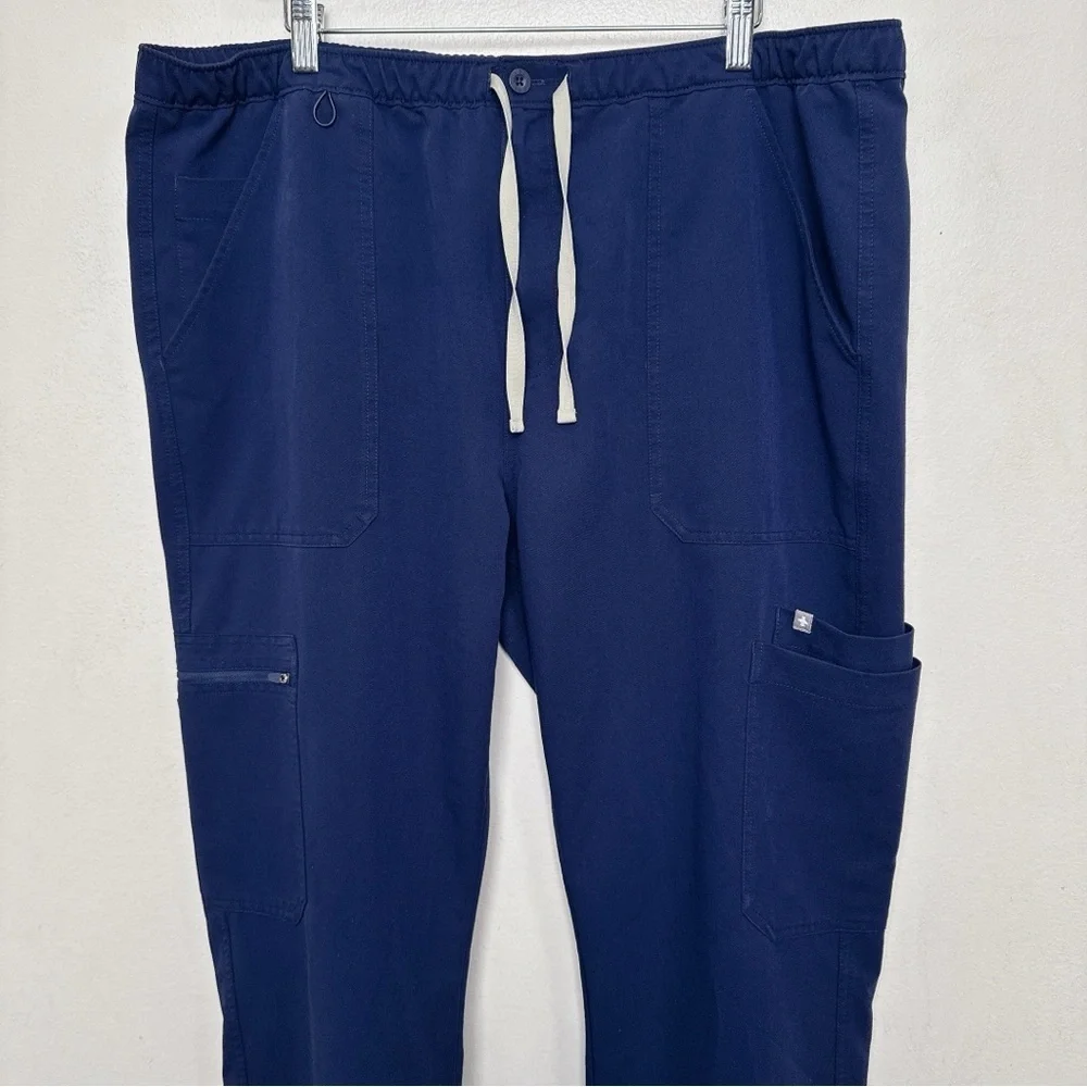 Figs Mens XXL Cairo Cargo Scrub Pants Blue Navy